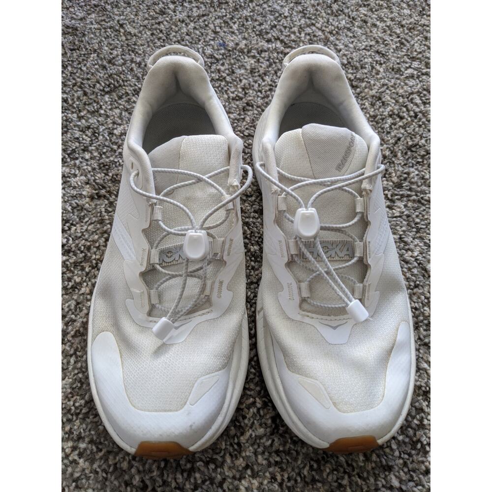 Hoka Transport Commuter Womens Size 7.5 Beige Running Shoes Sneakers